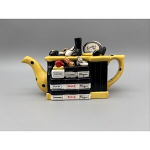 Emelda's Designer Shoes Miniature Teapot J Bailey 2000 Signed - Gucci Chanel